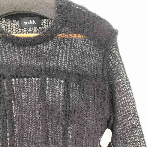 スドーク soduk denim fluffy top レディース