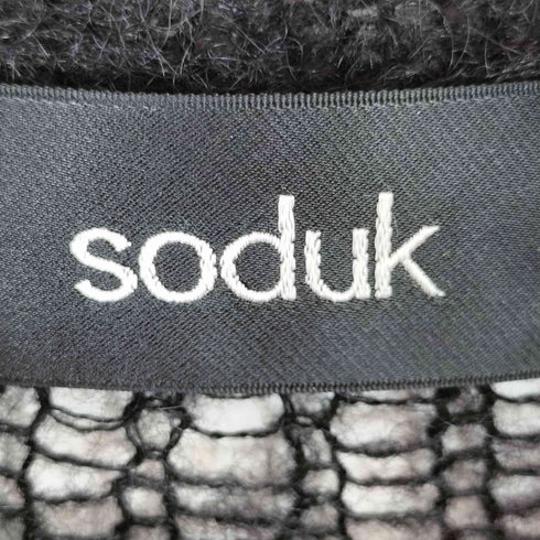 スドーク soduk denim fluffy top レディース