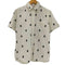アベイシングエイプ A BATHING APE クロスボーン ロゴ 総柄 シングルポケット 半袖 シャツ メンズ JPN:S