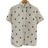 アベイシングエイプ A BATHING APE クロスボーン ロゴ 総柄 シングルポケット 半袖 シャツ メンズ JPN:S