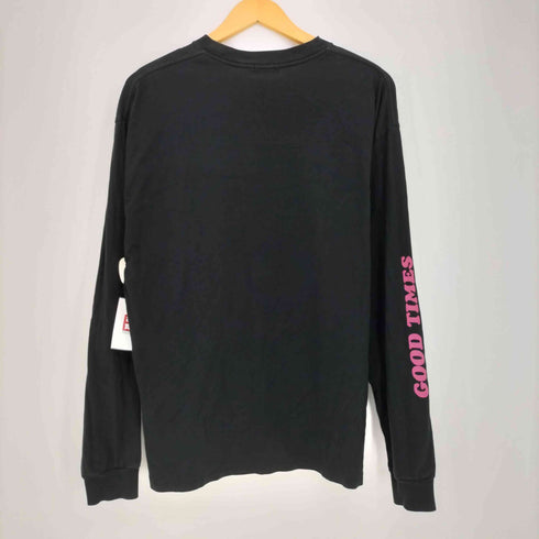 ヒステリックグラマー HYSTERIC GLAMOUR INSATIABLE ヒスガールプリント クルーネック ロングスリーブTシャツ メンズ JPN:L