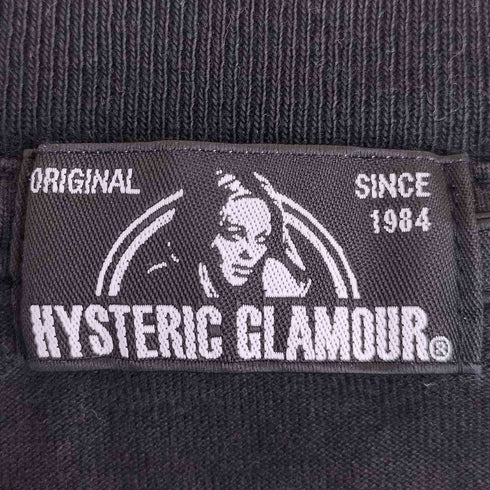 ヒステリックグラマー HYSTERIC GLAMOUR INSATIABLE ヒスガールプリント クルーネック ロングスリーブTシャツ メンズ JPN:L