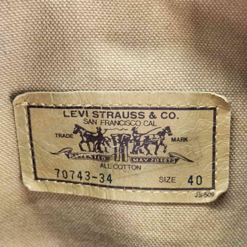 リーバイス Levis 70743-34 ダック地 ワークブルゾン メンズ US:40