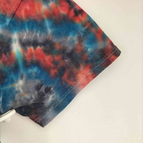 企業ロゴ タイダイ染 総柄 S/S Tシャツ メンズ