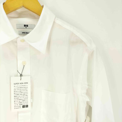 ユニクロ UNIQLO スーパーノンアイロンシャツ メンズ JPN:XL