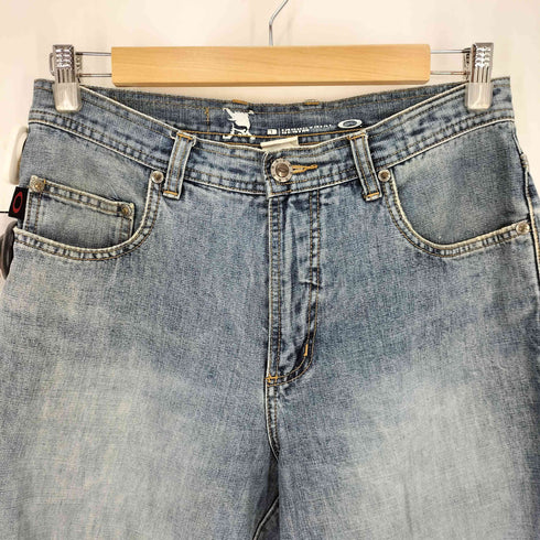 オークリー OAKLEY 00s INDUSTRIAL DENIM バックポケットスカル刺繍 デニム メンズ W30 L32