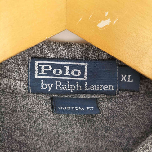 ポロバイラルフローレン Polo by RALPH LAUREN CUSTOM FIT スモールポニー刺繍 L/S ポリシャツ メンズ import:XL