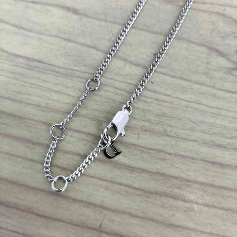 クリスチャンディオール Christian Dior ラインストーン付き リボン ネックレス レディース