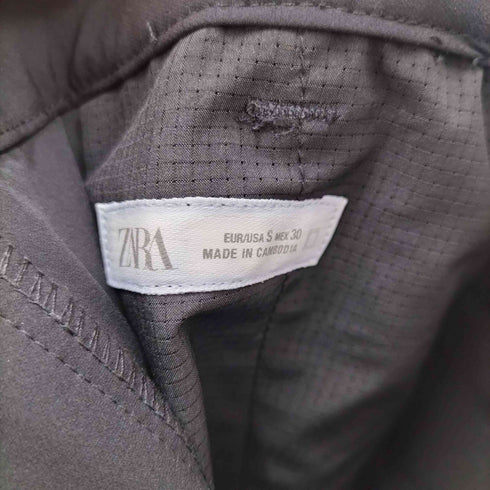 ザラ ZARA ナイロンストレッチ テーパードパンツ メンズ JPN:S