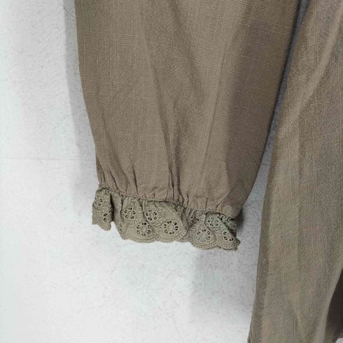 2 story giny ロングスリーブ センターレースブラウス Select レディース