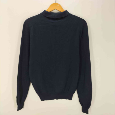ポロバイラルフローレン Polo by RALPH LAUREN 90s スキッパー シャツ 長袖 ポロ シャツ シルクコットン ポニー無し メンズ import:M