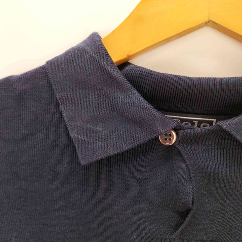 ポロバイラルフローレン Polo by RALPH LAUREN 90s スキッパー シャツ 長袖 ポロ シャツ シルクコットン ポニー無し メンズ import:M