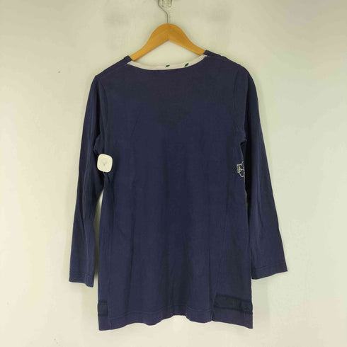 ケイハヤマプリュス kei hayama plus フロントプリント 切替デザイン L/S Tシャツ レディース JPN:2