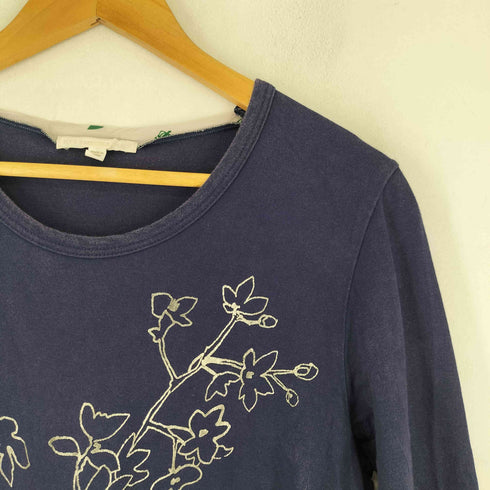 ケイハヤマプリュス kei hayama plus フロントプリント 切替デザイン L/S Tシャツ レディース JPN:2