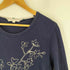 ケイハヤマプリュス kei hayama plus フロントプリント 切替デザイン L/S Tシャツ レディース JPN:2