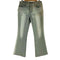 HOT PEPPER JEANS ラインストーン加工 ラメ フレアデニムパンツ Y2K レディース US:30