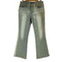 HOT PEPPER JEANS ラインストーン加工 ラメ フレアデニムパンツ Y2K レディース US:30