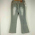 HOT PEPPER JEANS ラインストーン加工 ラメ フレアデニムパンツ Y2K レディース US:30