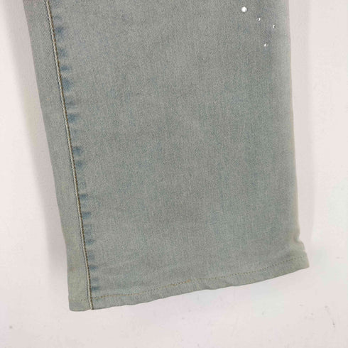 HOT PEPPER JEANS ラインストーン加工 ラメ フレアデニムパンツ Y2K レディース US:30