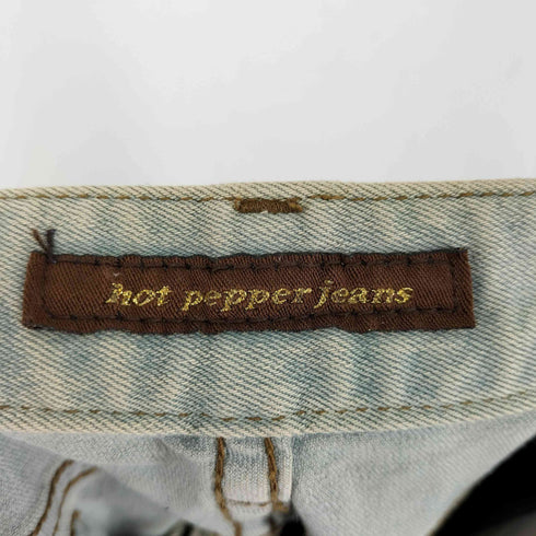 HOT PEPPER JEANS ラインストーン加工 ラメ フレアデニムパンツ Y2K レディース US:30