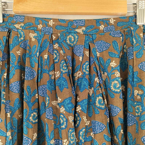 PECK&PECK 50S フラワープリント 総柄 プリーツスカート レディース