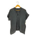 イザベルマランエトワール ISABEL MARANT ETOILE N°1501 スリットネック ギャザー チェック 半袖 ブラウス レディース JPN:2
