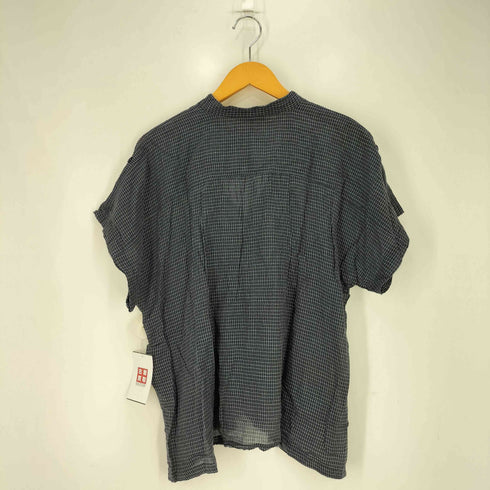 イザベルマランエトワール ISABEL MARANT ETOILE N°1501 スリットネック ギャザー チェック 半袖 ブラウス レディース JPN:2