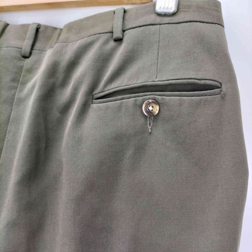 ポロバイラルフローレン Polo by RALPH LAUREN 80S ウール ギャバジン 2タック ワイド テーパード スラックス 裾ダブル メンズ 34×30