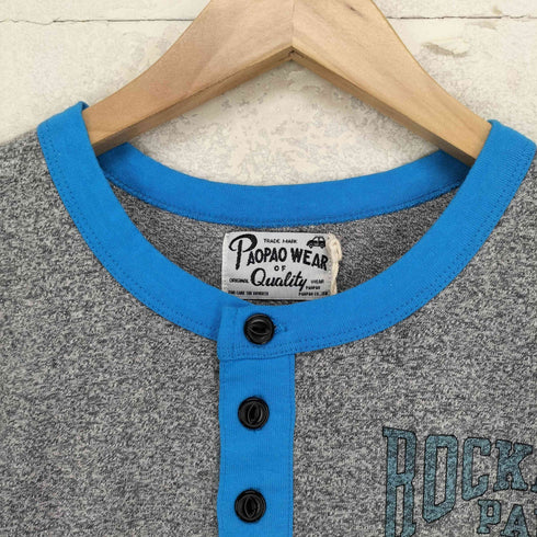 PAOPAO ROCKAWAY PARK ヘンリーネック 半袖Tシャツ メンズ FREE
