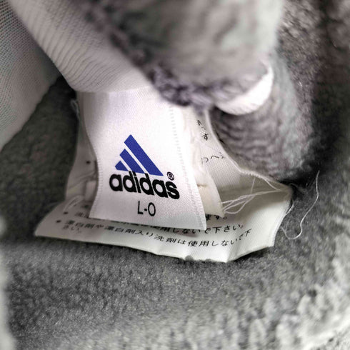アディダス adidas デサント製 フリース×キルティング リバーシブル ジャケット スタンドネック メンズ O