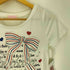 TRALALA リボン ハート ラメプリント Tシャツ y2k レディース FREE