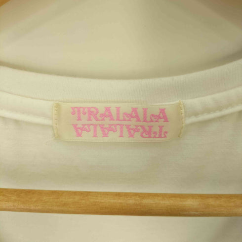 TRALALA リボン ハート ラメプリント Tシャツ y2k レディース FREE