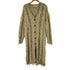 ザラ ZARA CAMEL V-NECK CABLE KNIT COAT LONG CARDIGAN レディース JPN:L