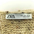 ザラ ZARA CAMEL V-NECK CABLE KNIT COAT LONG CARDIGAN レディース JPN:L