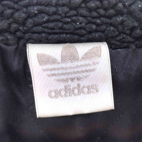 アディダス adidas デサント製 袖キルティング切替 フリースジャケット メンズ M-L
