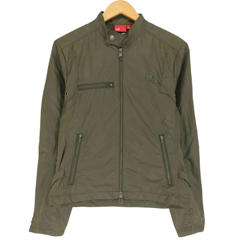 プーマ PUMA Y2K ナイロン シングルライダースジャケット レディース JPN:M