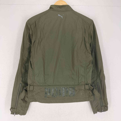 プーマ PUMA Y2K ナイロン シングルライダースジャケット レディース JPN:M