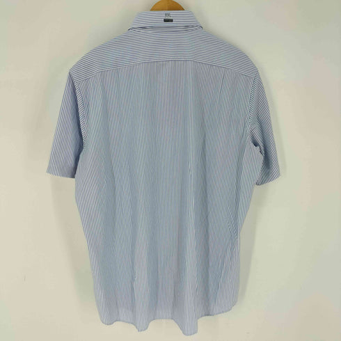 ユニクロ UNIQLO ドライイージーケアコンフォートストライプシャツ(半袖・ボタンダウンカラー) メンズ JPN:XXL