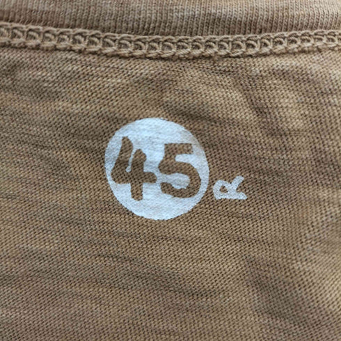フォーティーファイブアールピーエム 45rpm & コットン100 S/S Tシャツ レディース JPN:2