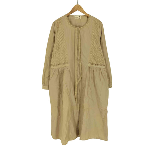 MYCLOSET レース切り替え シャツワンピース natural レディース FREE