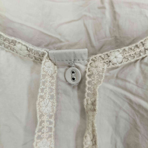 MYCLOSET レース切り替え シャツワンピース natural レディース FREE