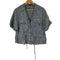 ザラ ZARA レーヨン リネン サファリシャツ レディース import:S