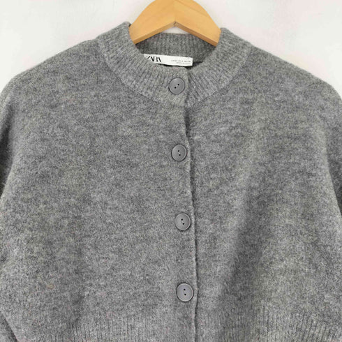 ザラ ZARA クロップド ニットカーディガン レディース import:S