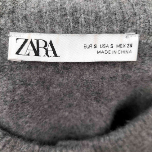 ザラ ZARA クロップド ニットカーディガン レディース import:S