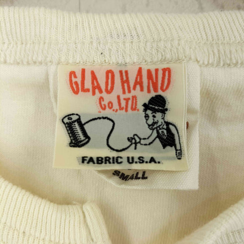 グラッドハンド GLADHAND USA製 ヘンリーネック Tシャツ メンズ S