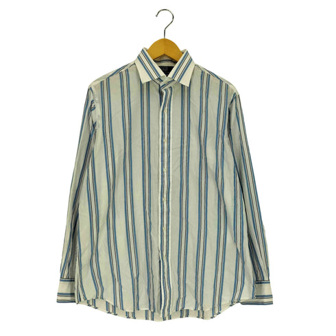 ポロバイラルフローレン Polo by RALPH LAUREN 90s REGENT CUSTOM FIT ポニー無し マルチストライプ L/S シャツ メンズ LL