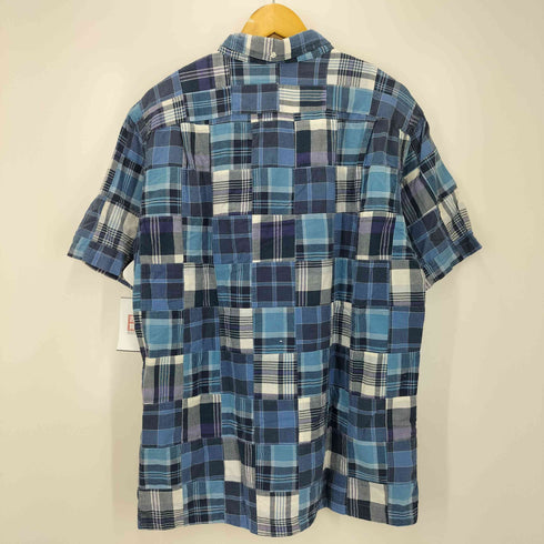 ラルフローレン RALPH LAUREN 90S BOB CAMP パッチワーク S/S オープンカラー ボタンダウン シャツ メンズ import:L