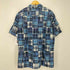 ラルフローレン RALPH LAUREN 90S BOB CAMP パッチワーク S/S オープンカラー ボタンダウン シャツ メンズ import:L