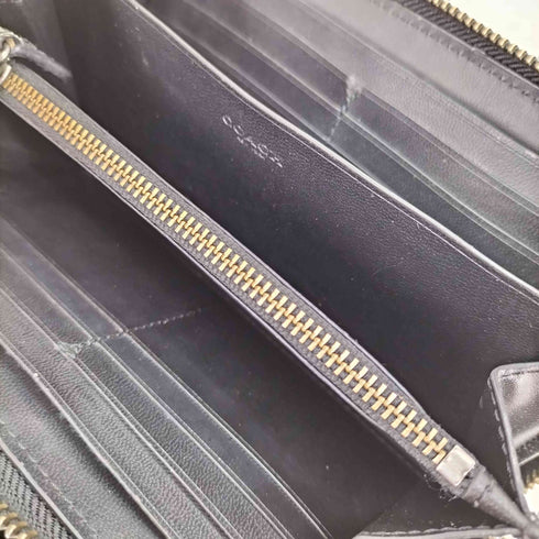 コーチ COACH ラウンドジップ レザー 長財布 メンズ