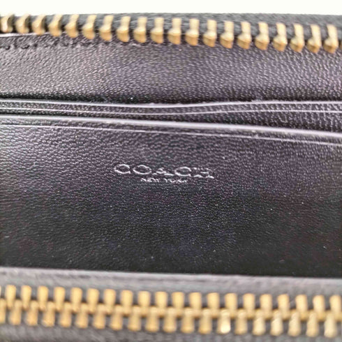 コーチ COACH ラウンドジップ レザー 長財布 メンズ